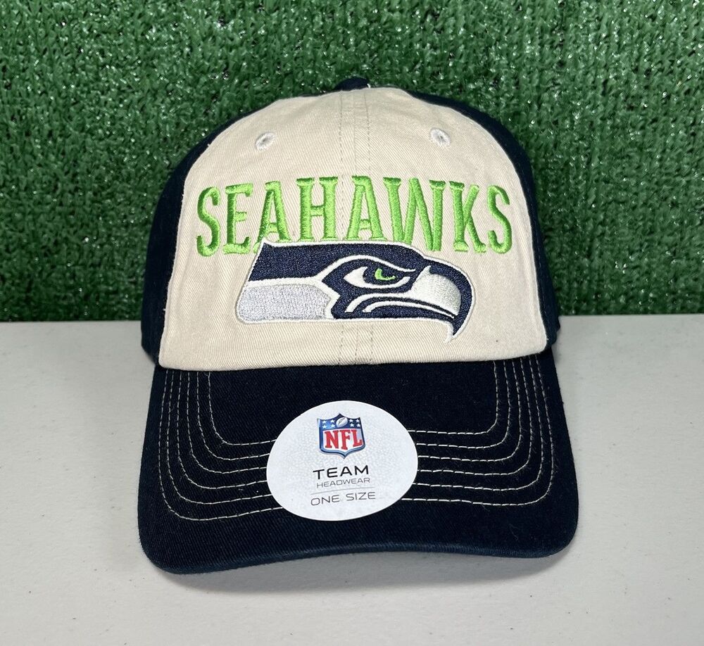 Seattle Seahawks Hat NFL Embroidered Logo Adjustable Dad One Size Fits Most NWT